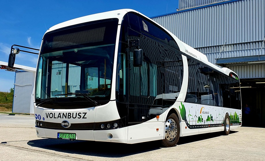 Megkezdődött a Volánbusz BYD villanybuszainak átadása 1 20210615 124212
